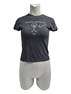 symbol for dork . Tilt printed shirt . S . made in USA